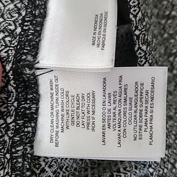 Anne Klein Black & White Patterned Pullon Pants size XXL - Picture 5 of 9